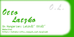 otto latzko business card